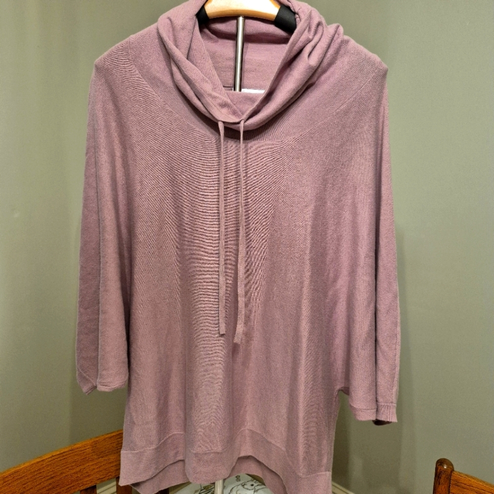 NWT Pure J Jill Women's Cowl Neck Sweater - Pink